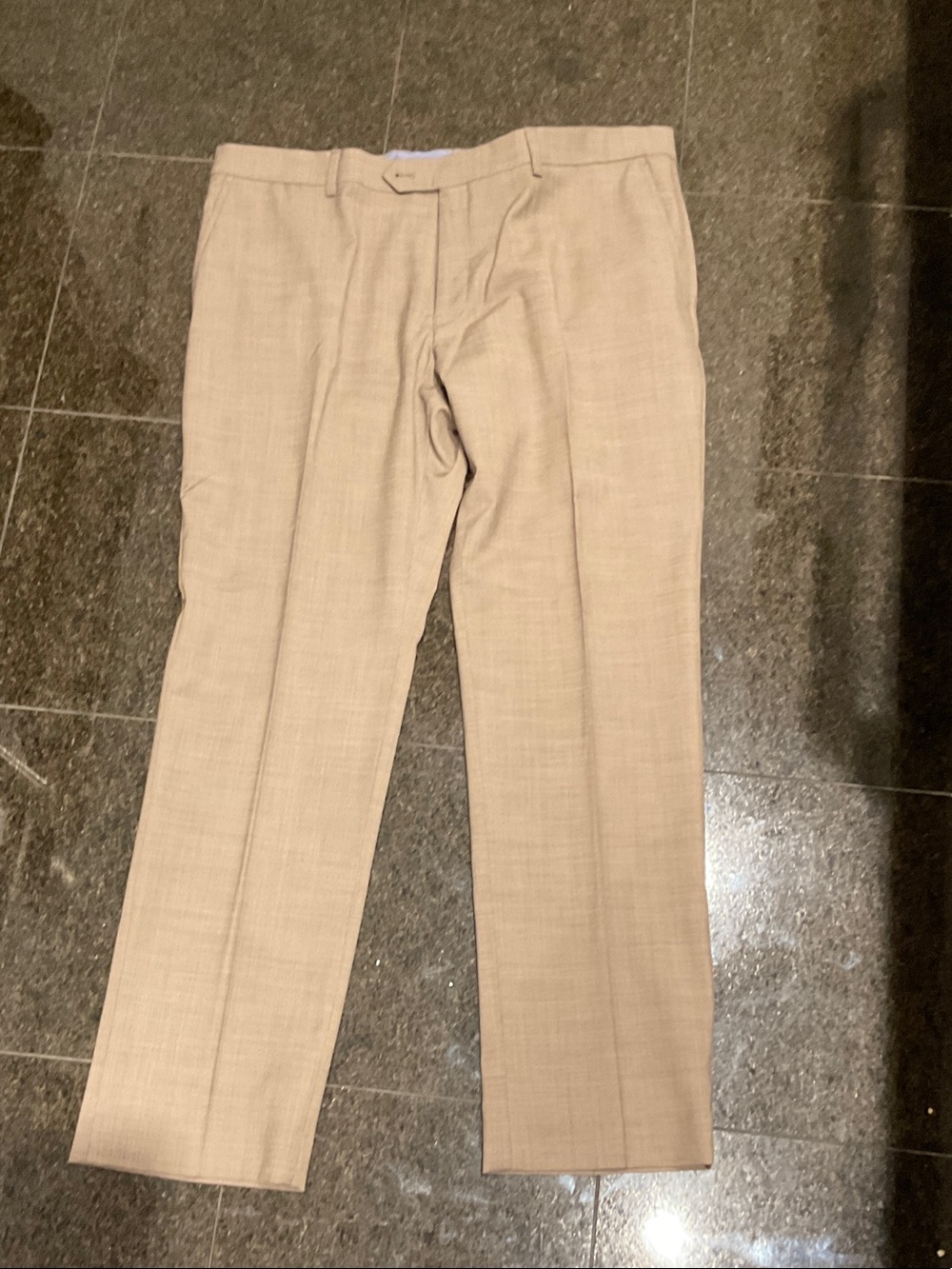 Men's Beige Dress Pants - Classic Tailored Fit